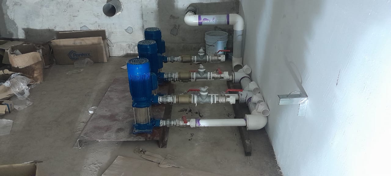Mechanical pump setup