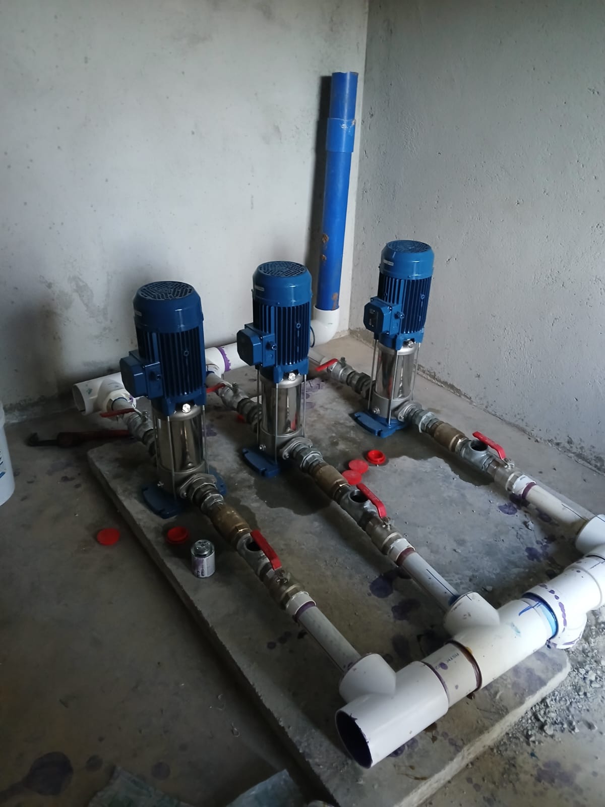 Piping and pump installation